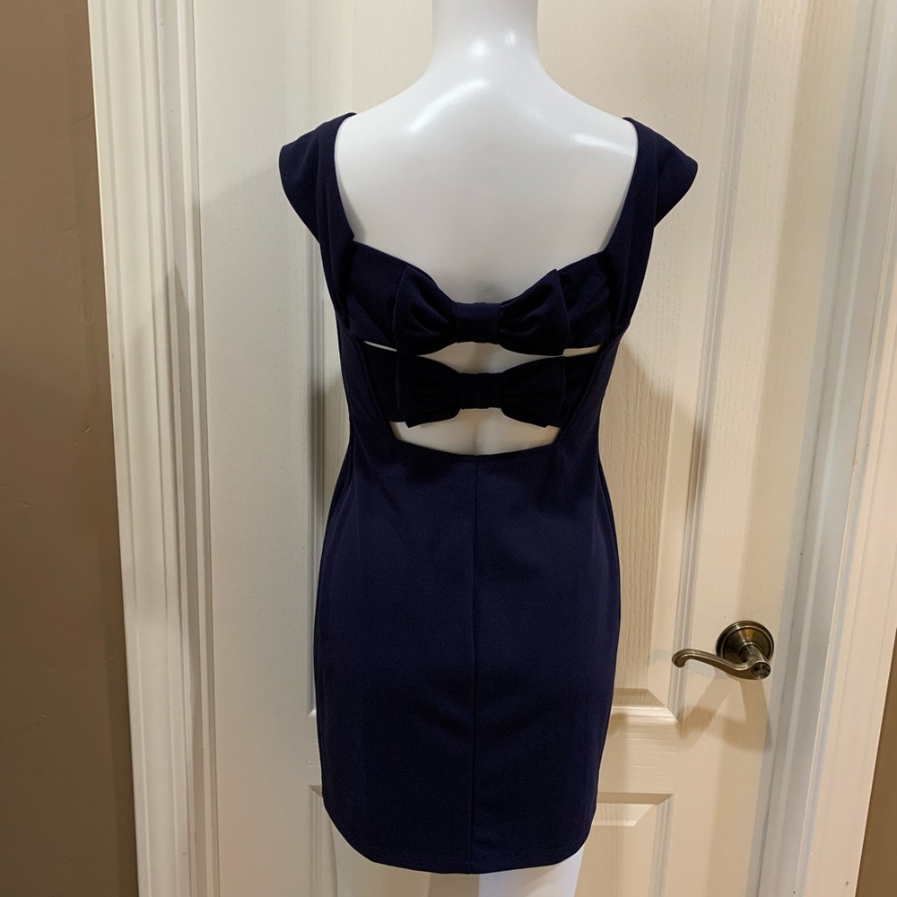 Nordstrom NWOT sample dress navy blue - Picture 2 of 2
